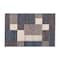 World Rug Gallery Contemporary Modern Geometric Boxes Design Non-Slip Area Rug 2' x 3' Blue 506BLUE2X3 - alternate 2